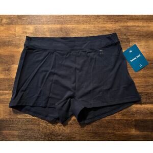 Tommy John Women’s Medium Boyshort Panties Cool Cotton Underwear Black Stretch